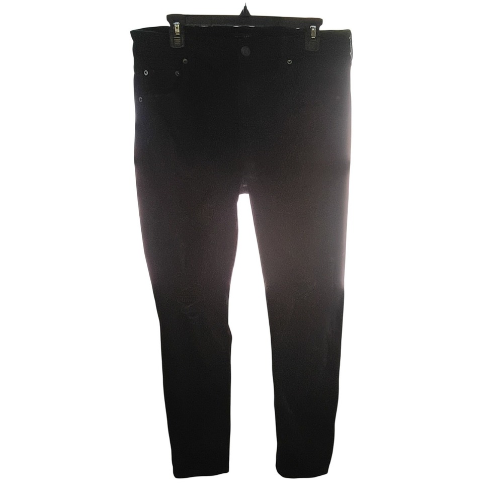 Aeropostale High‎ Rise Jegging Black Distressed Skinny Jeans Size 16 Regular